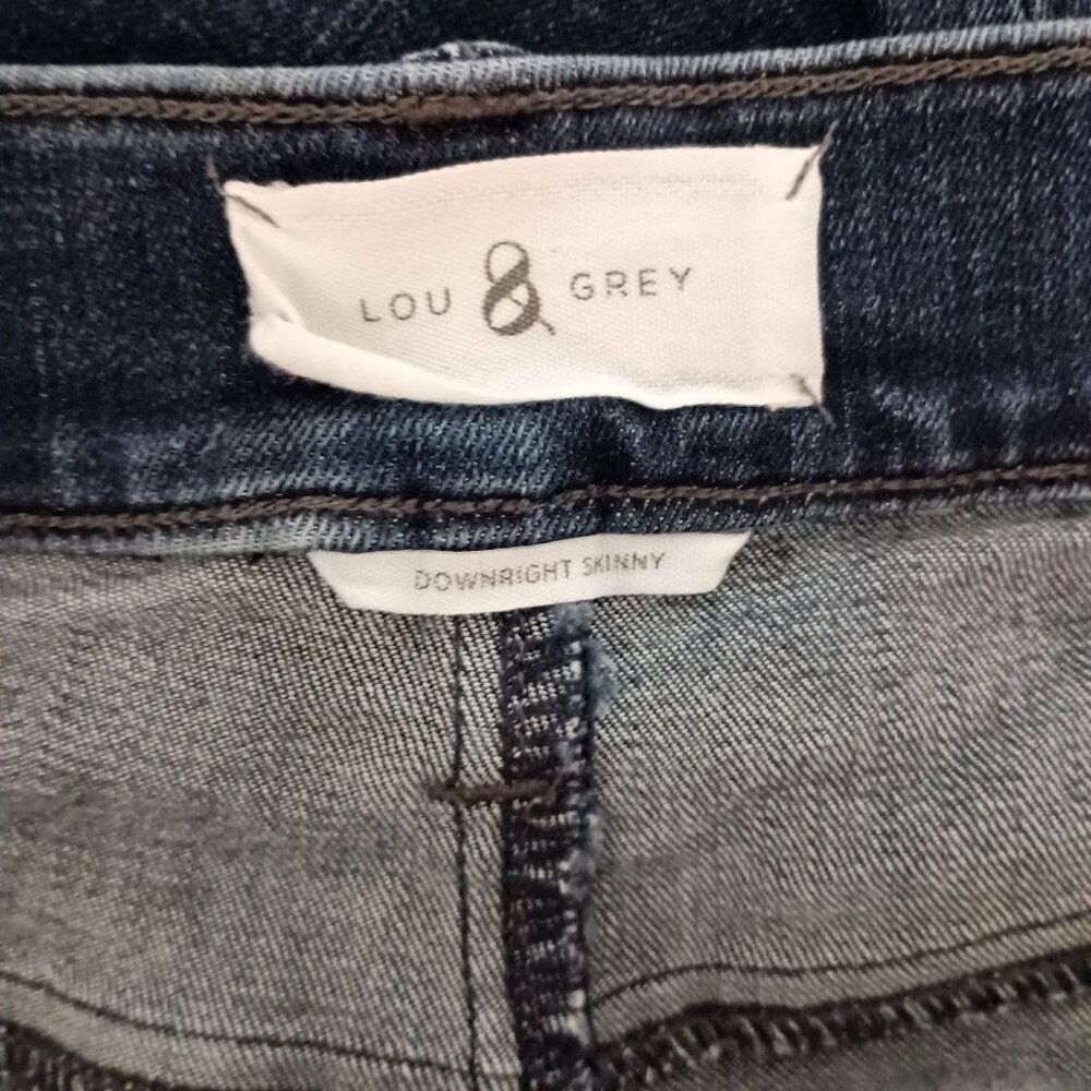 Lou & Grey Downright Skinny High Rise Ankle Jeans Women size 32 - Picture 8 of 8